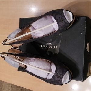 FERRY SIG C JACQUARD/CALF WEDGES